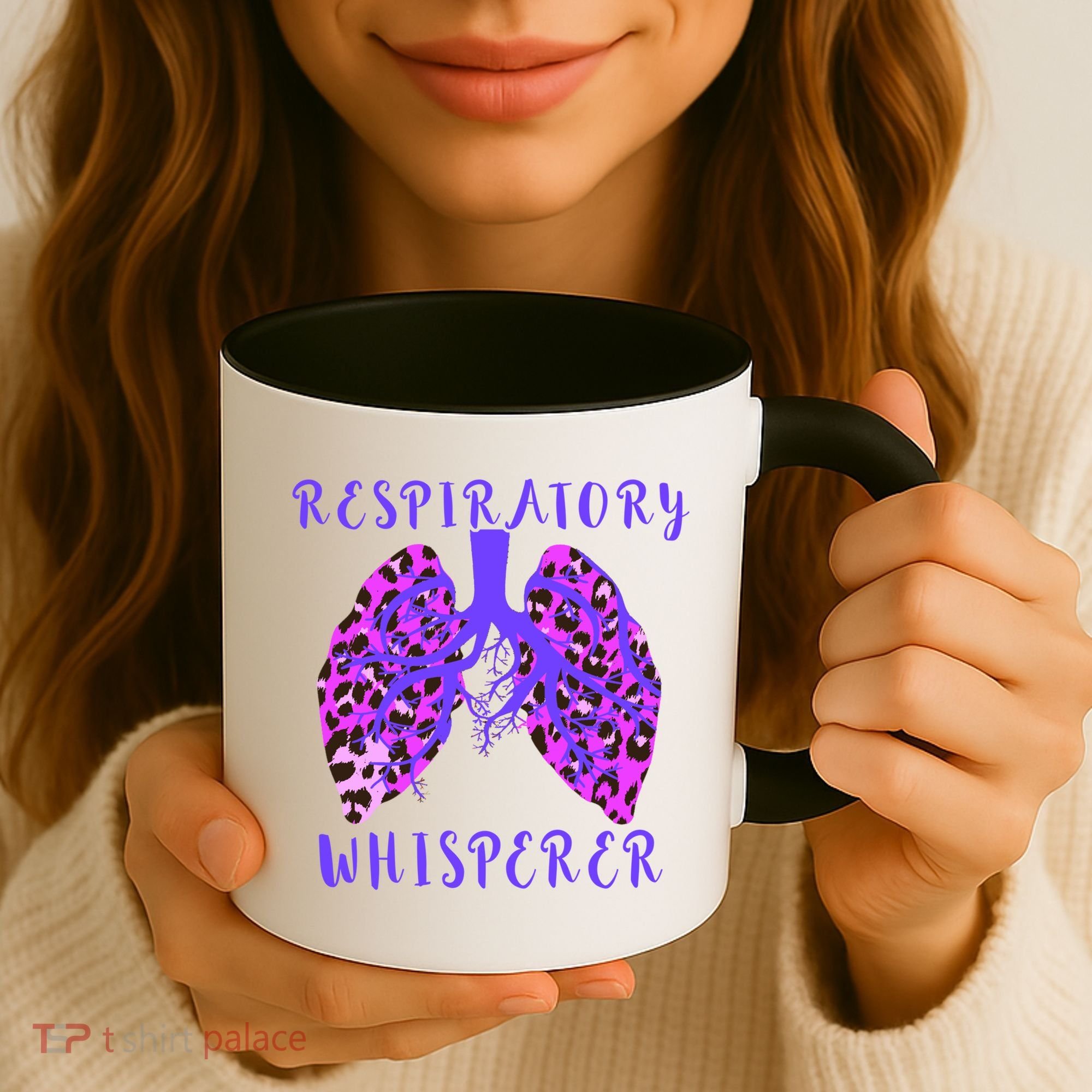 Respiratory Therapist Leopard Lung Whisperer Doctor Gift Coffee Mug