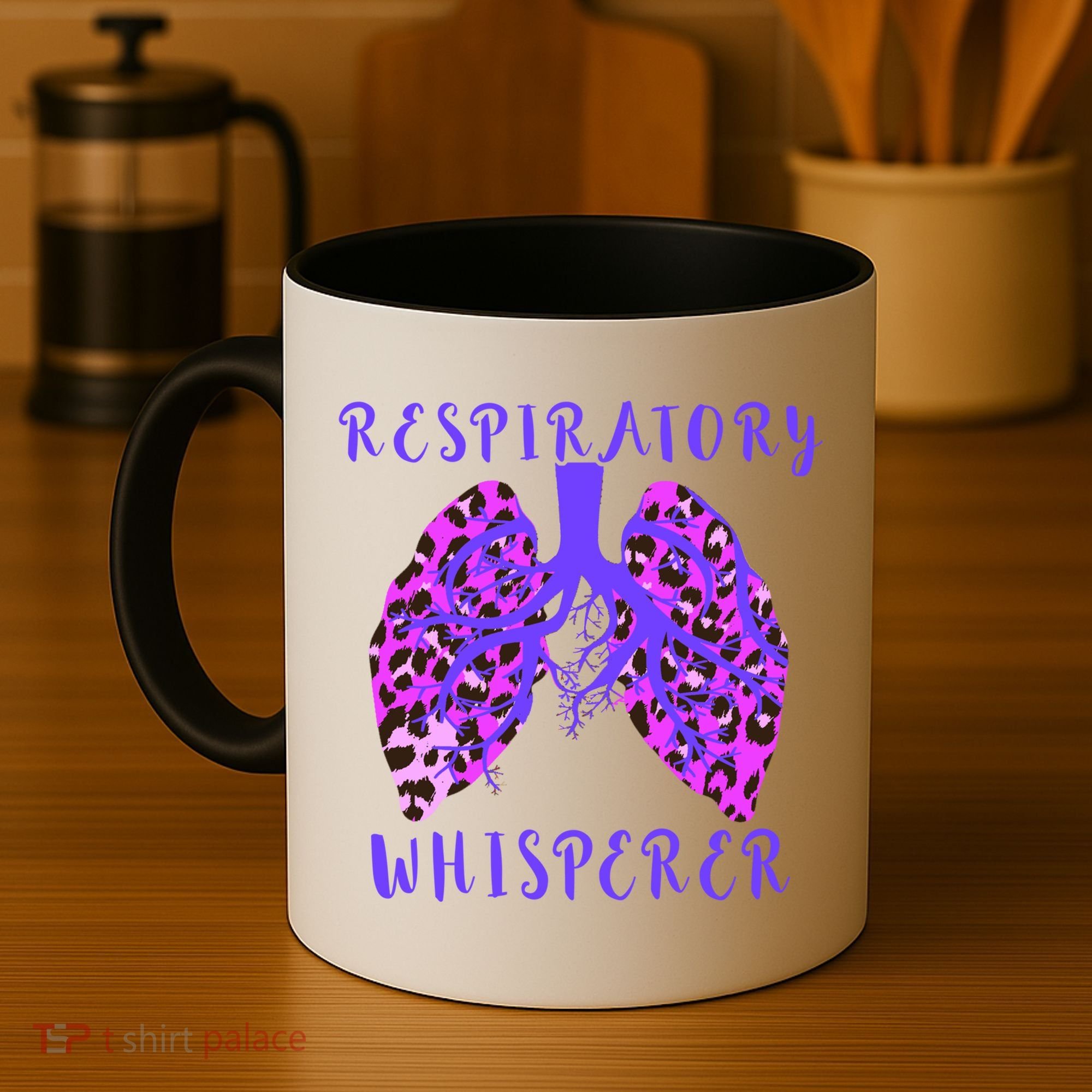 Respiratory Therapist Leopard Lung Whisperer Doctor Gift Coffee Mug