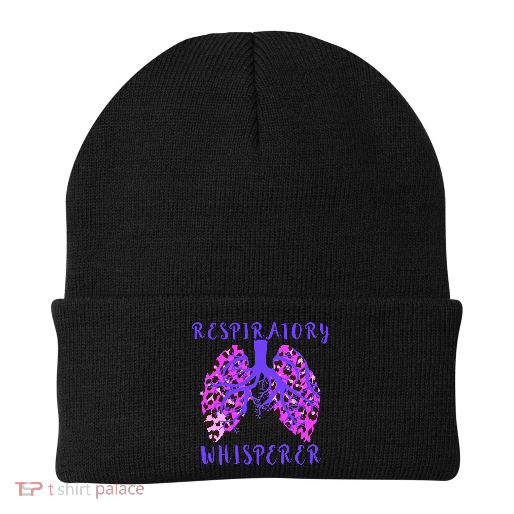 Respiratory Therapist Leopard Lung Whisperer Doctor Gift Beanie