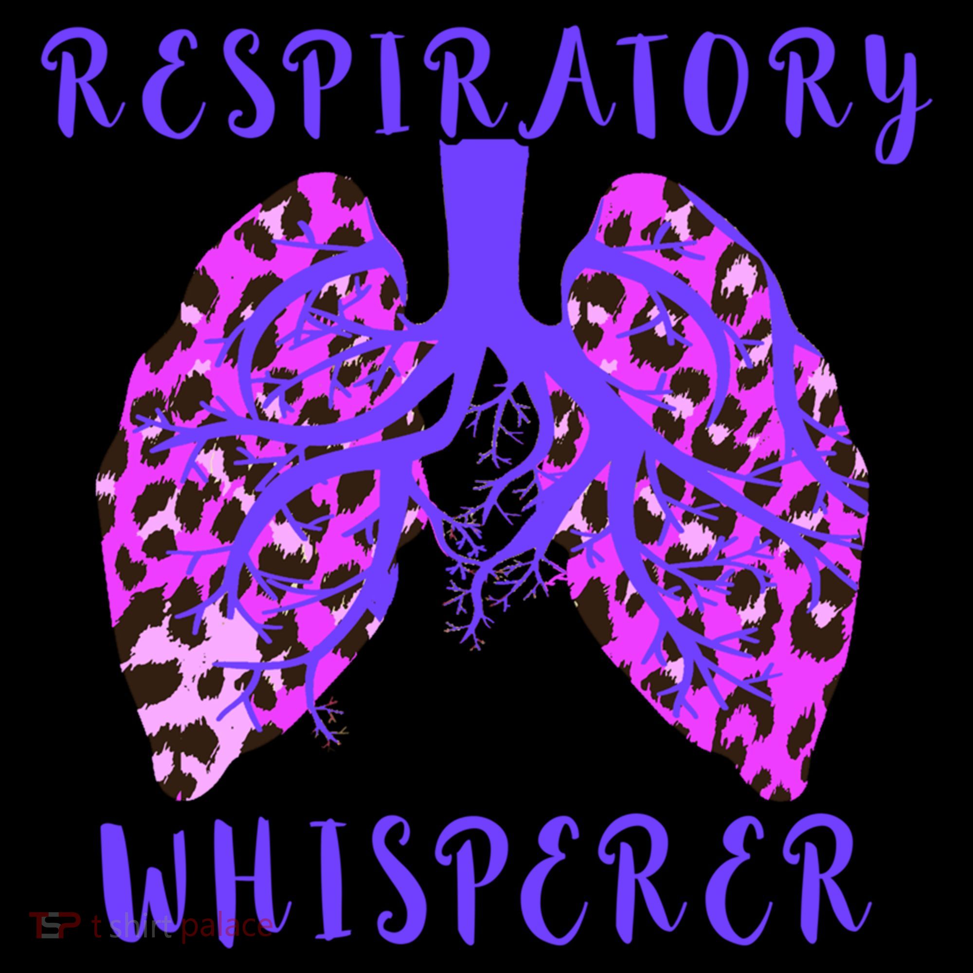 Respiratory Therapist Leopard Lung Whisperer Doctor Gift Women's Hoodie