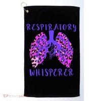 Respiratory Therapist Leopard Lung Whisperer Doctor Gift Golf Towel thumb 0