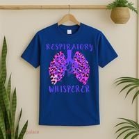 Respiratory Therapist Leopard Lung Whisperer Doctor Gift T-Shirt thumb 2