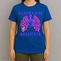 Respiratory Therapist Leopard Lung Whisperer Doctor Gift T-Shirt thumb 4