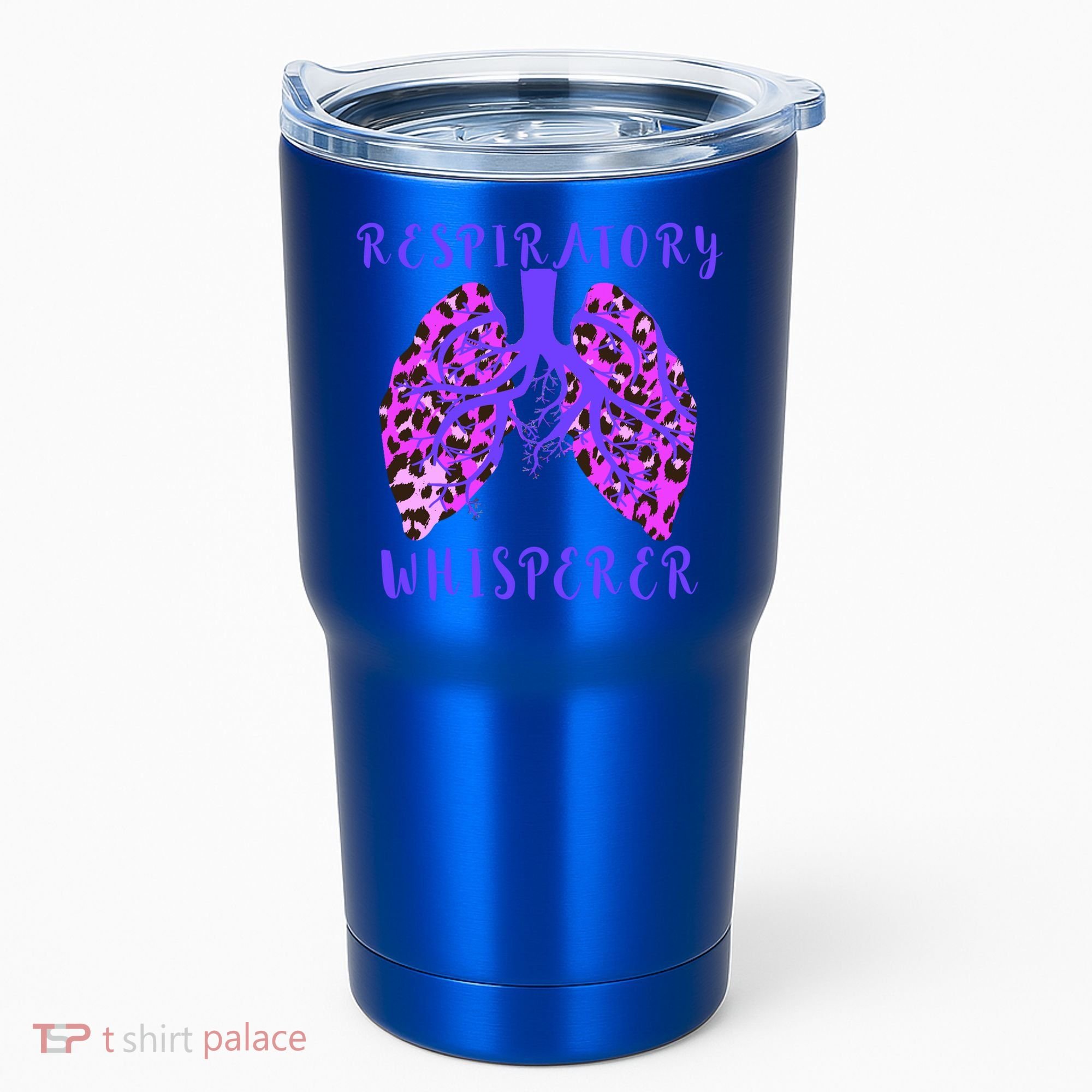 Respiratory Therapist Leopard Lung Whisperer Doctor Gift Tumbler