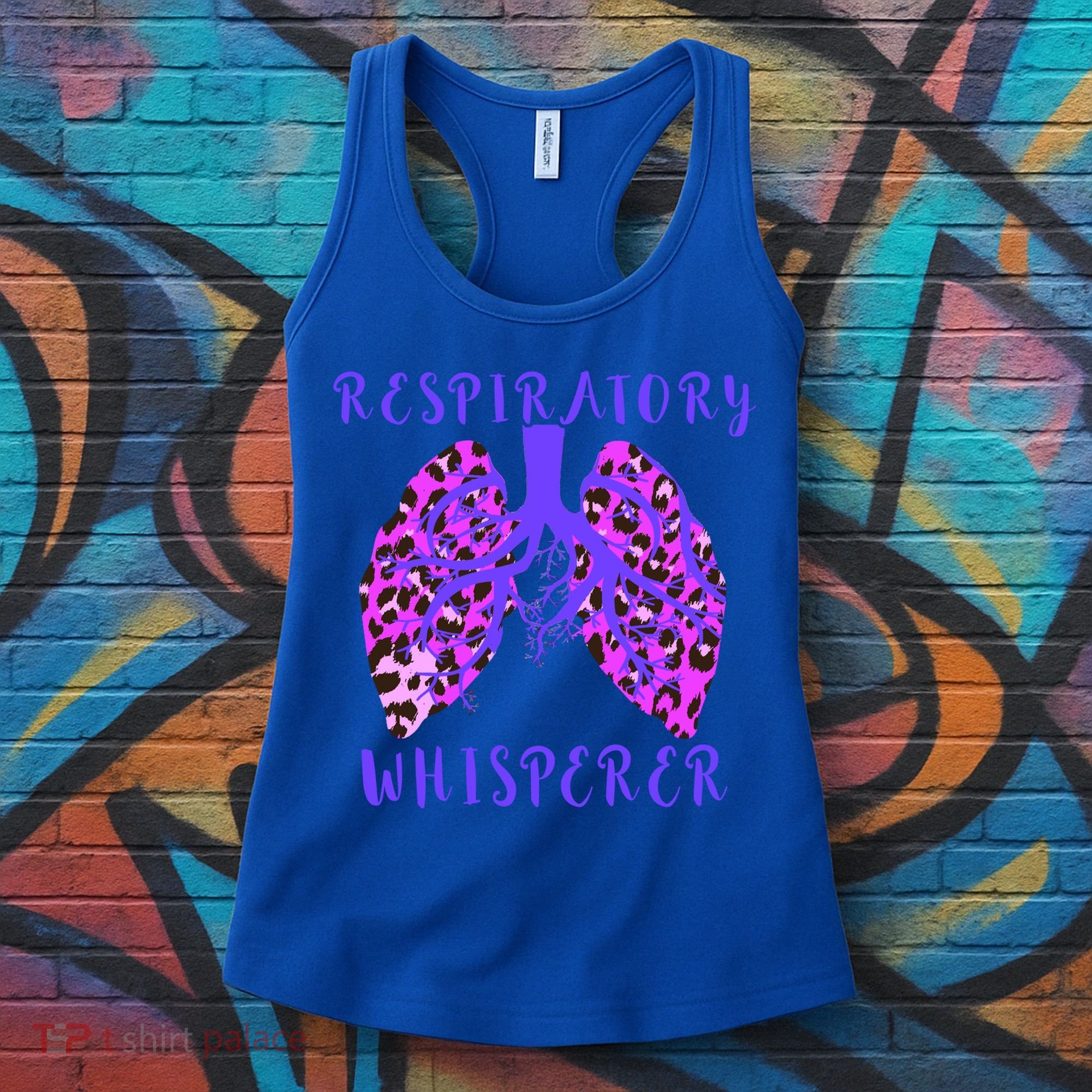 Respiratory Therapist Leopard Lung Whisperer Doctor Gift Women's Tank Top