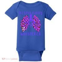 Respiratory Therapist Leopard Lung Whisperer Doctor Gift Baby Bodysuit thumb 0