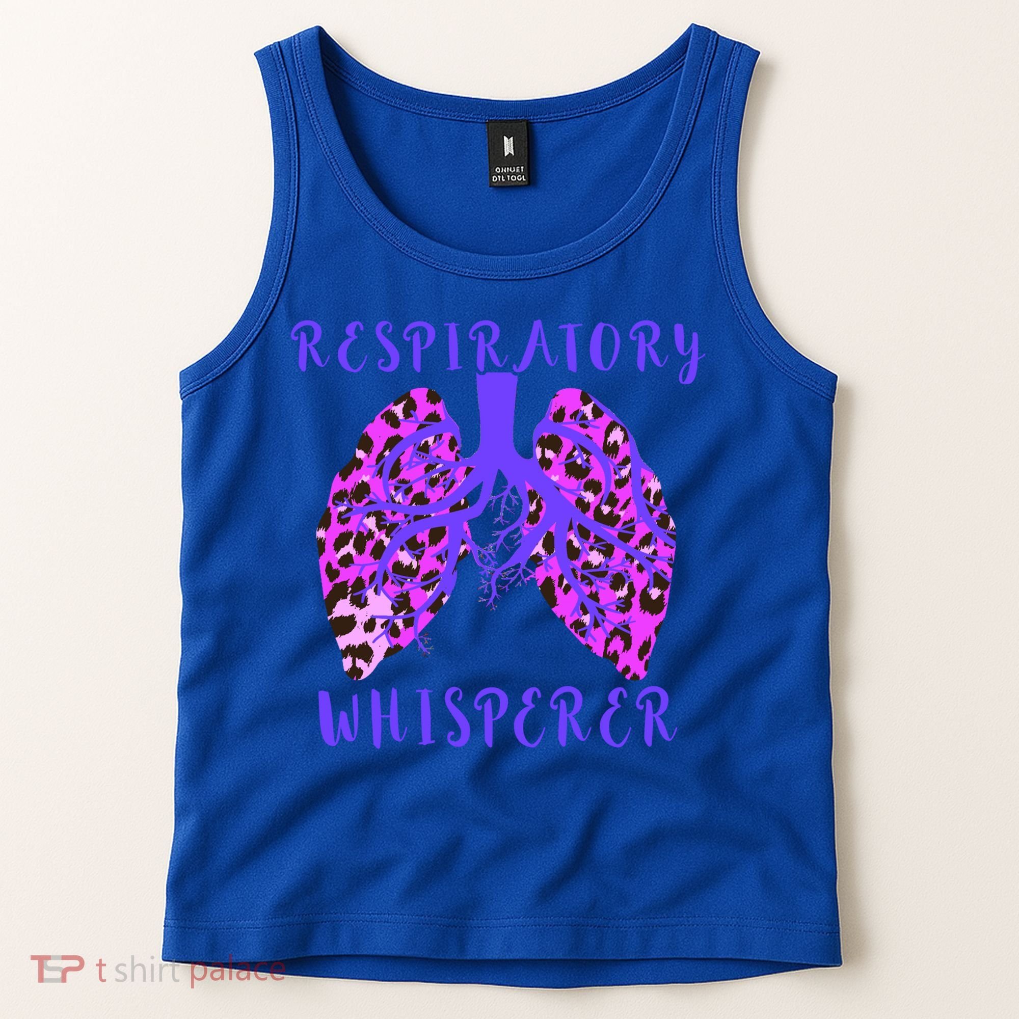 Respiratory Therapist Leopard Lung Whisperer Doctor Gift Tank Top