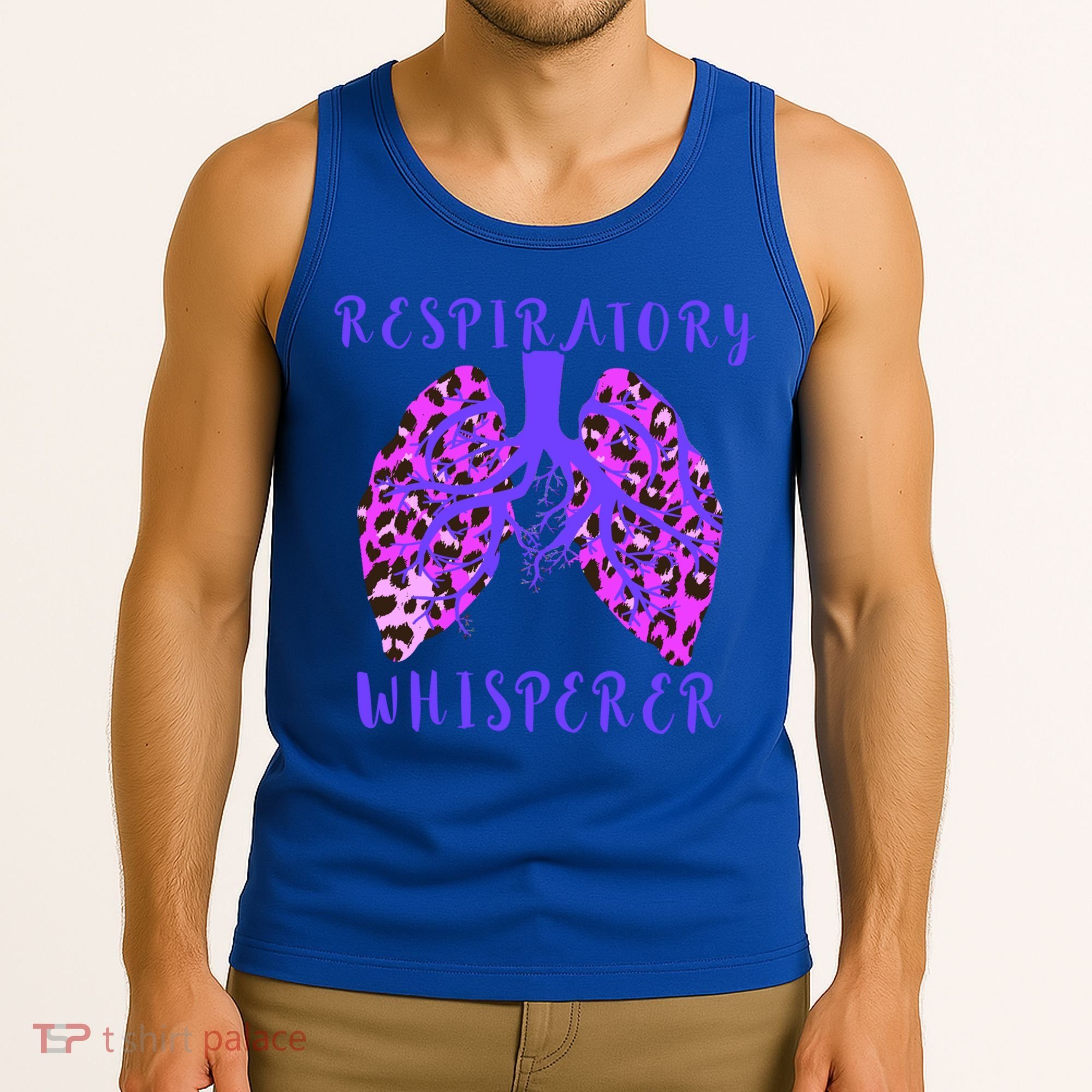 Respiratory Therapist Leopard Lung Whisperer Doctor Gift Tank Top