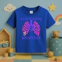 Respiratory Therapist Leopard Lung Whisperer Doctor Gift Toddler T-Shirt thumb 3