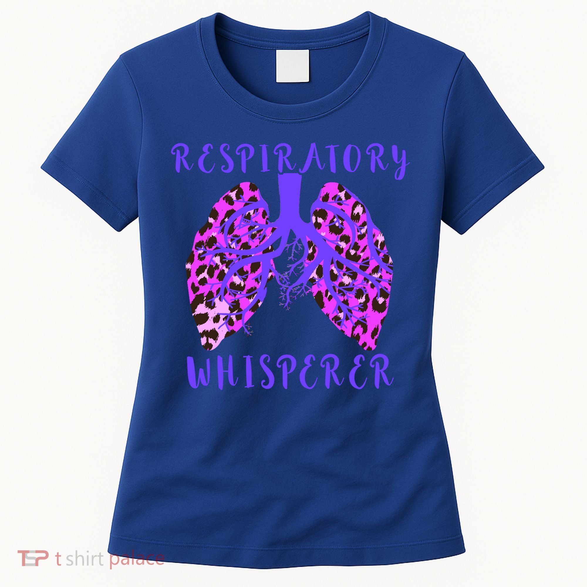 Respiratory Therapist Leopard Lung Whisperer Doctor Gift Women's T-Shirt