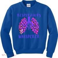 Respiratory Therapist Leopard Lung Whisperer Doctor Gift Kids Sweatshirt thumb 0