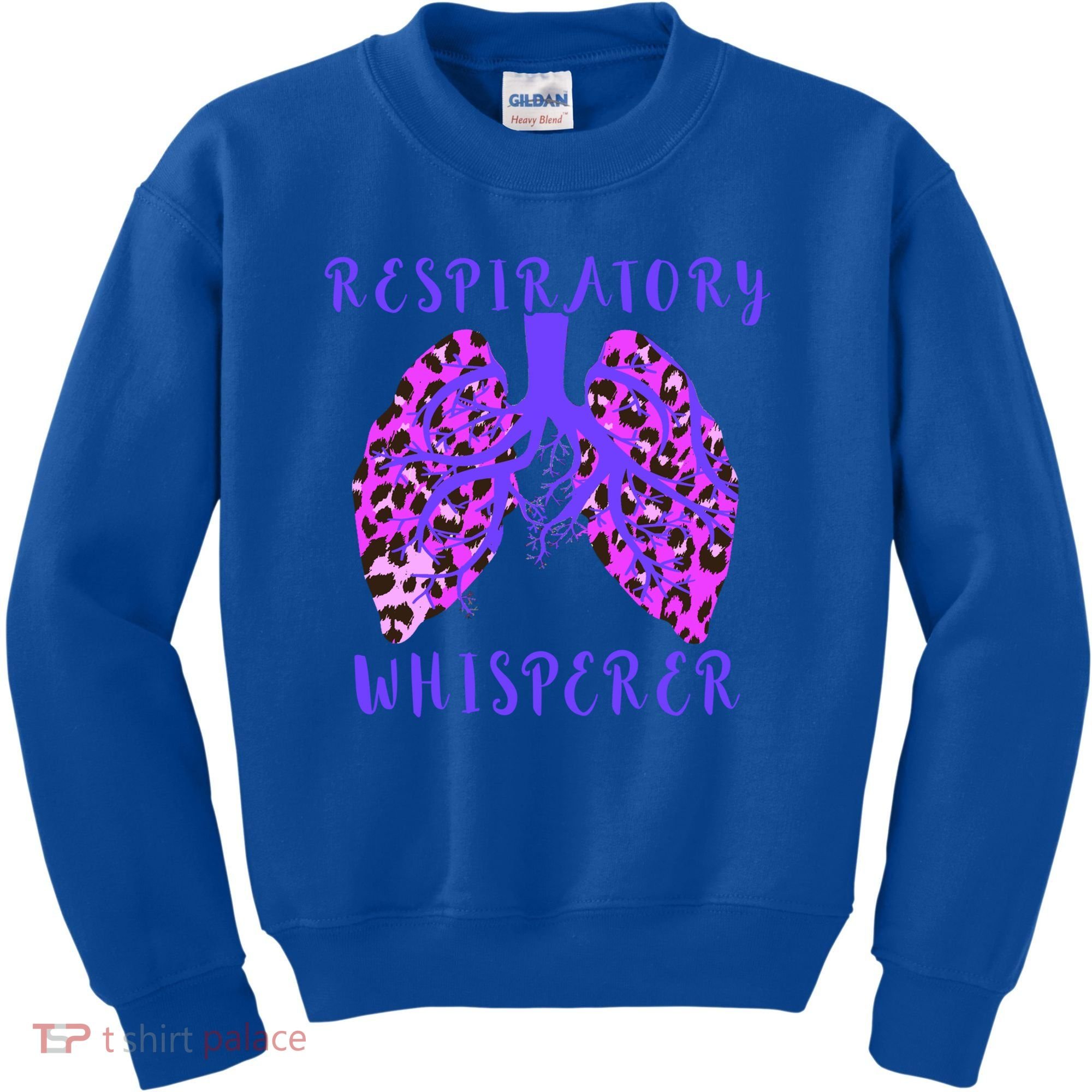 Respiratory Therapist Leopard Lung Whisperer Doctor Gift Kids Sweatshirt
