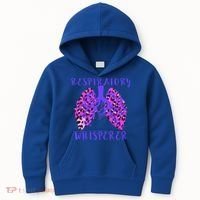Respiratory Therapist Leopard Lung Whisperer Doctor Gift Kids Hoodie thumb 0