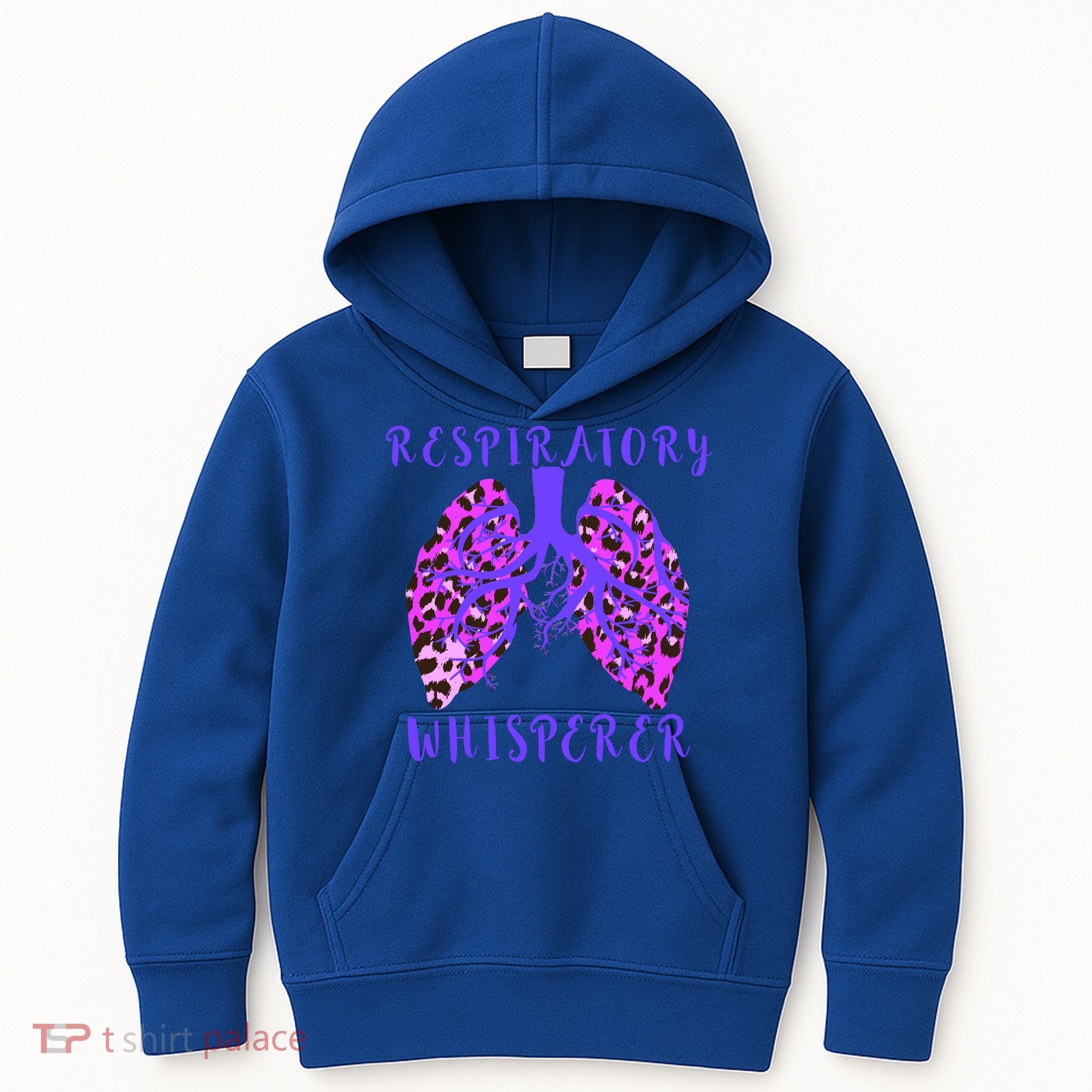 Respiratory Therapist Leopard Lung Whisperer Doctor Gift Kids Hoodie