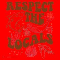 Respect The Locals Protect The Shark Save Our Oceans Retro Santa Hat thumb 1