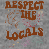 Respect The Locals Protect The Shark Save Our Oceans Retro Toddler Hoodie thumb 2