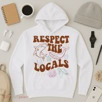 Respect The Locals Protect The Shark Save Our Oceans Retro Hoodie thumb 3