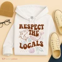 Respect The Locals Protect The Shark Save Our Oceans Retro Hoodie thumb 4