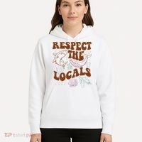 Respect The Locals Protect The Shark Save Our Oceans Retro Hoodie thumb 5