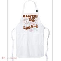 Respect The Locals Protect The Shark Save Our Oceans Retro Apron thumb 0