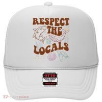 Respect The Locals Protect The Shark Save Our Oceans Retro Hat thumb 0