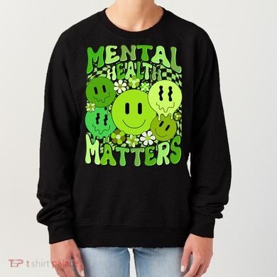 Retro Trippy Mental Health Matters Women's Sweatshirt