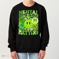 Retro Trippy Mental Health Matters Women's Sweatshirt thumb 0