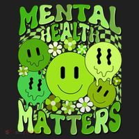 Retro Trippy Mental Health Matters Women's Sweatshirt thumb 2