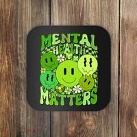Retro Trippy Mental Health Matters Coaster thumb 0