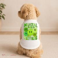 Retro Trippy Mental Health Matters Doggie Tank thumb 2