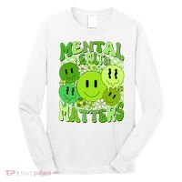 Retro Trippy Mental Health Matters Long Sleeve Shirt thumb 0