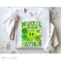 Retro Trippy Mental Health Matters Sweatshirt thumb 2