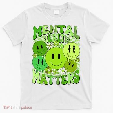 Retro Trippy Mental Health Matters T-Shirt