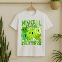 Retro Trippy Mental Health Matters T-Shirt thumb 2
