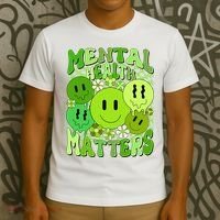 Retro Trippy Mental Health Matters T-Shirt thumb 3