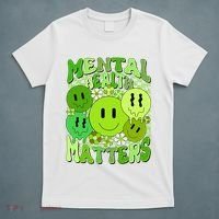 Retro Trippy Mental Health Matters T-Shirt thumb 5