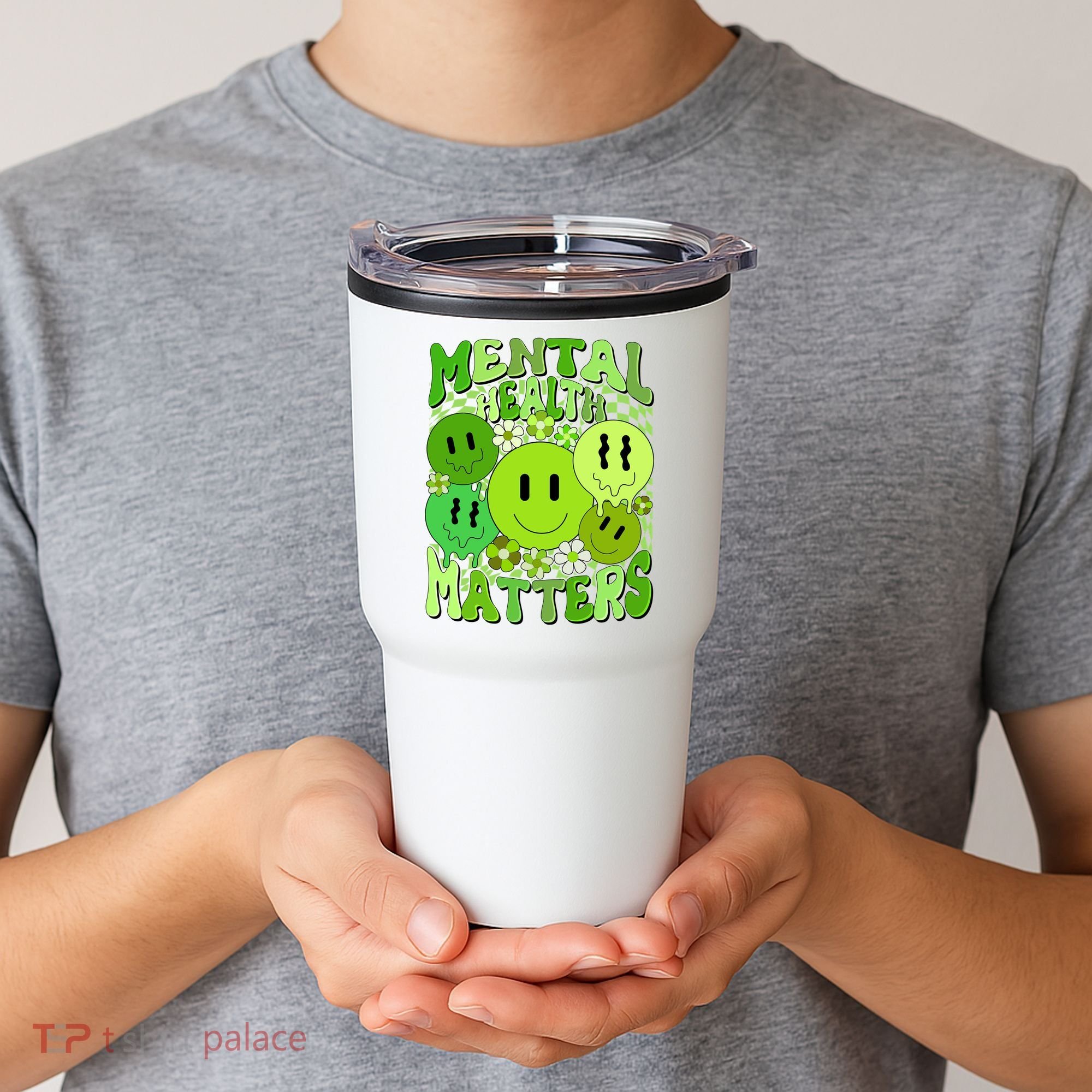 Retro Trippy Mental Health Matters Tumbler