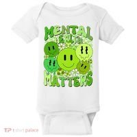 Retro Trippy Mental Health Matters Baby Bodysuit thumb 0