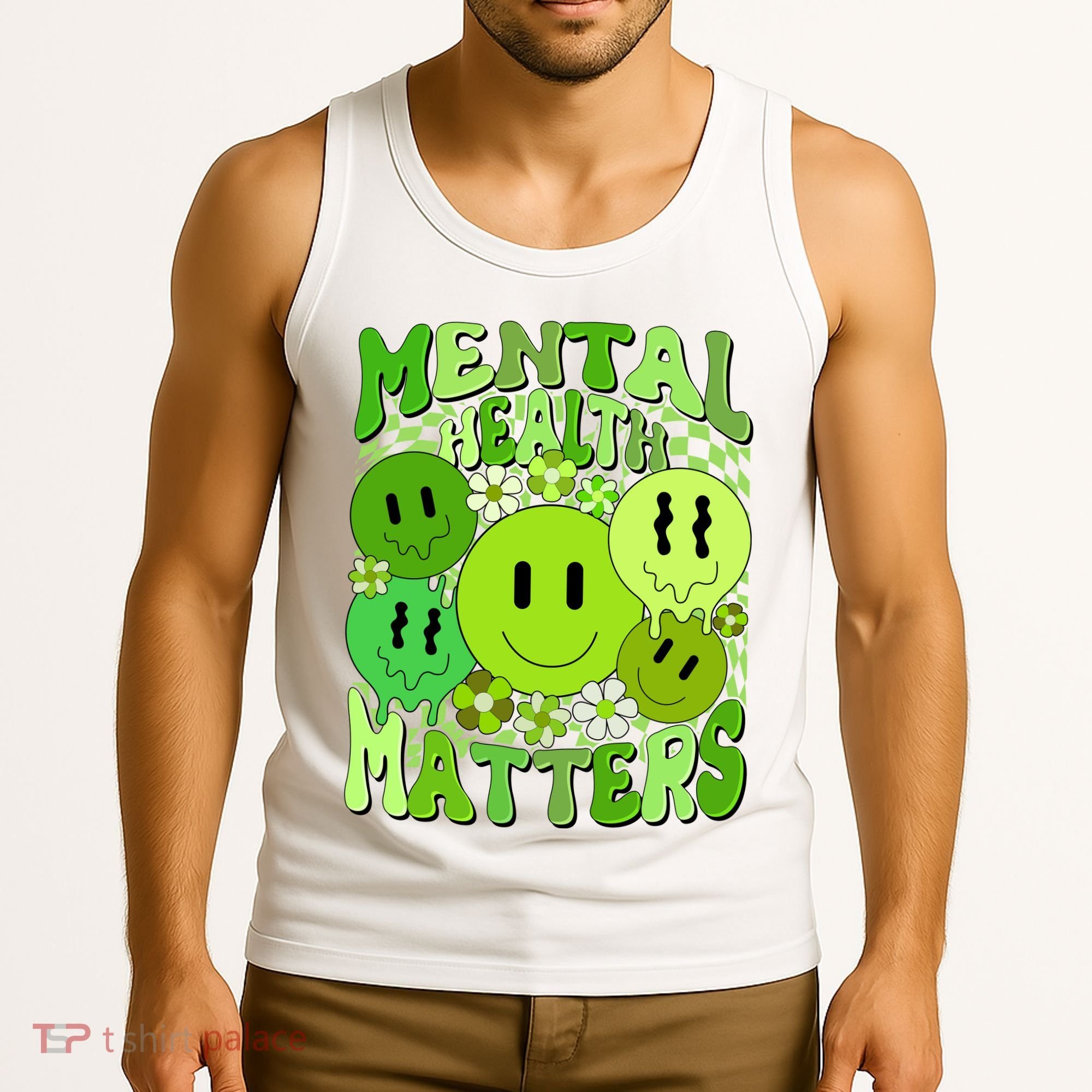 Retro Trippy Mental Health Matters Tank Top