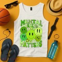 Retro Trippy Mental Health Matters Tank Top thumb 4