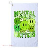 Retro Trippy Mental Health Matters Golf Towel thumb 0