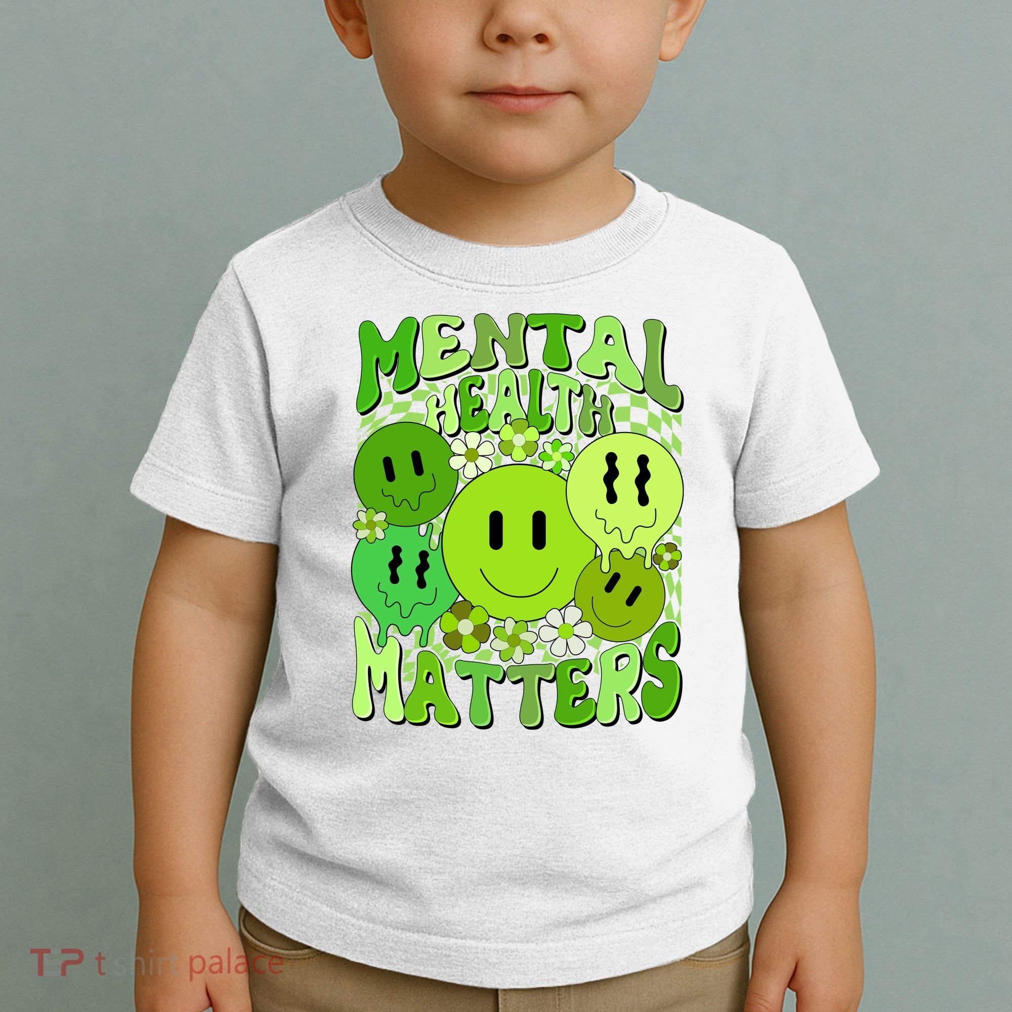 Retro Trippy Mental Health Matters Toddler T-Shirt