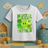 Retro Trippy Mental Health Matters Toddler T-Shirt thumb 3