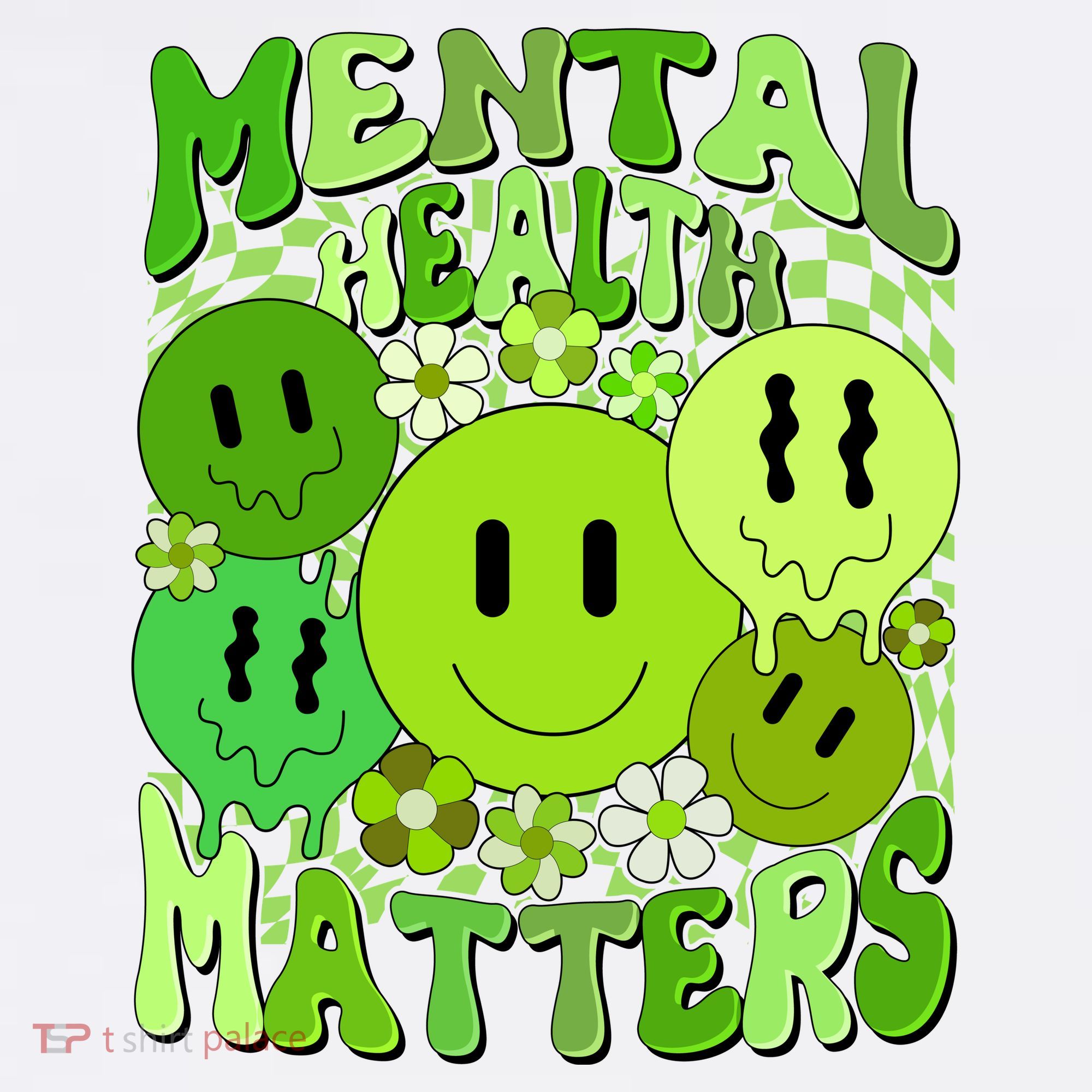 Retro Trippy Mental Health Matters Visor