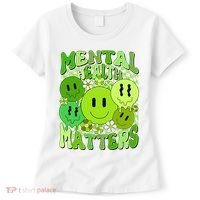 Retro Trippy Mental Health Matters Women's T-Shirt thumb 0