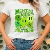 Retro Trippy Mental Health Matters Women's T-Shirt thumb 2