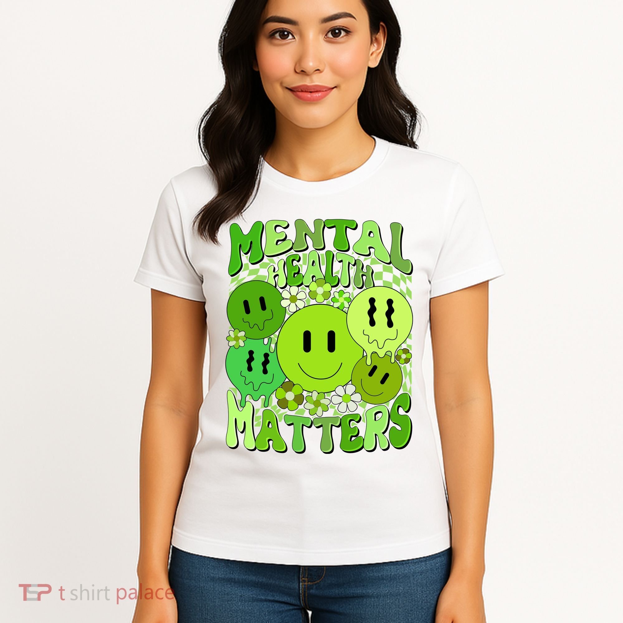 Retro Trippy Mental Health Matters Women's T-Shirt