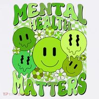 Retro Trippy Mental Health Matters Women's T-Shirt thumb 6