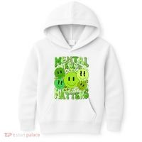 Retro Trippy Mental Health Matters Kids Hoodie thumb 0