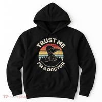 Retro Trust Me IM A Doctor Plague Hoodie thumb 0